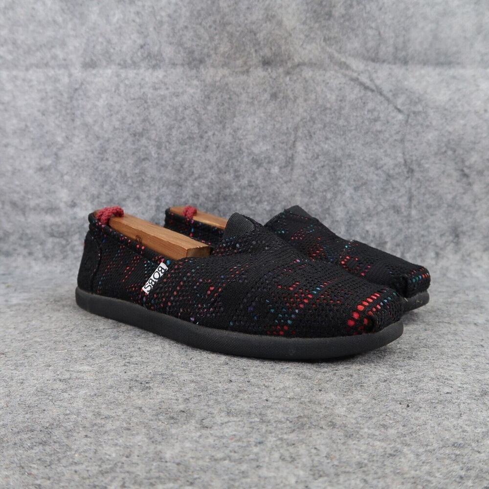 Skecher Shoes Womens 6 Bobs Flats Slip On Loafer Comfort Memory Foam Crochet